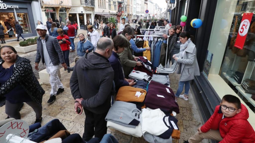 Vente au déballage - trottoir